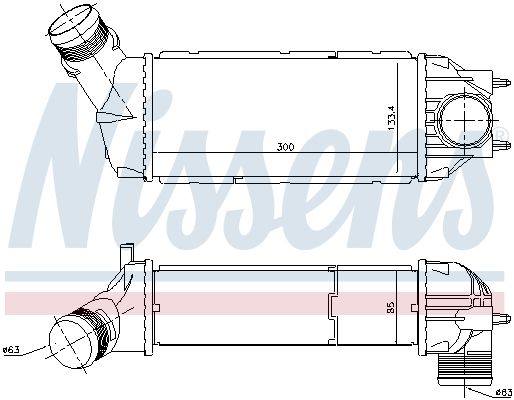 NISSENS Kompressoriõhu radiaator 96720