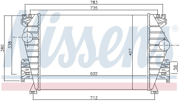 NISSENS Kompressoriõhu radiaator 96734