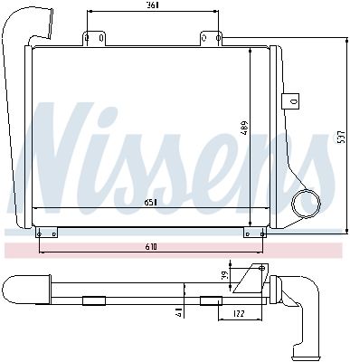 NISSENS Kompressoriõhu radiaator 96956