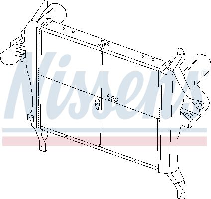 NISSENS Интеркулер 97032