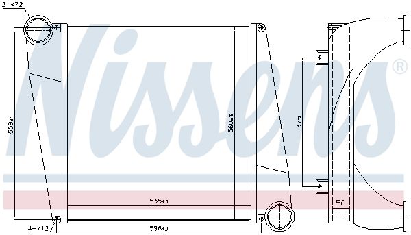 NISSENS Kompressoriõhu radiaator 97076