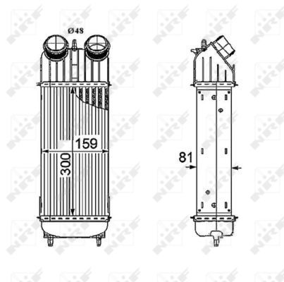 NRF Kompressoriõhu radiaator 30196