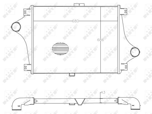 NRF Kompressoriõhu radiaator 30552