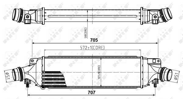 NRF Kompressoriõhu radiaator 30780