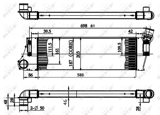 NRF Kompressoriõhu radiaator 30899