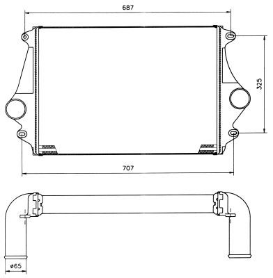 NRF Kompressoriõhu radiaator 309338