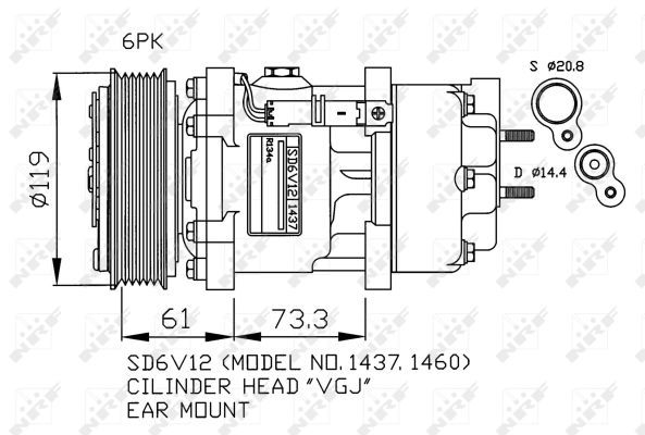 NRF Kompressor,kliimaseade 32217G