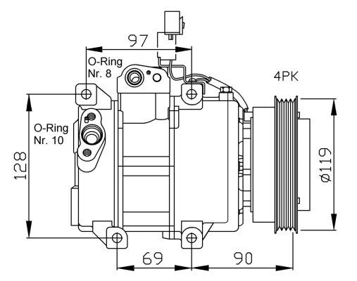 NRF Kompressor,kliimaseade 32441G