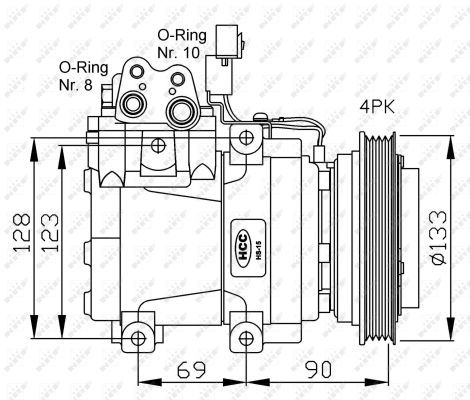 NRF Kompressor,kliimaseade 32446G