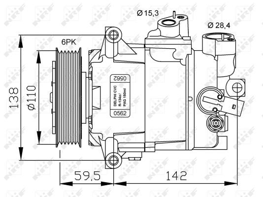 NRF Kompressor,kliimaseade 32500G