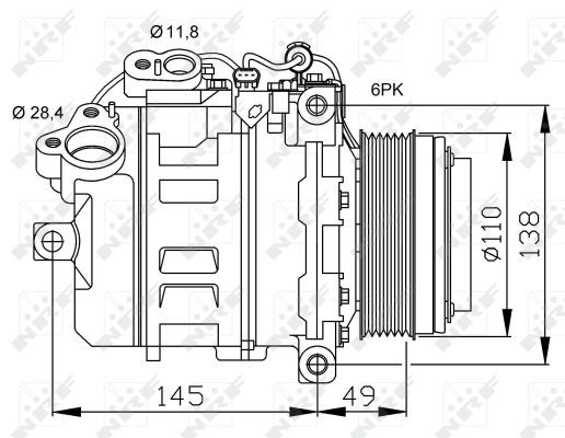 NRF Kompressor,kliimaseade 32533