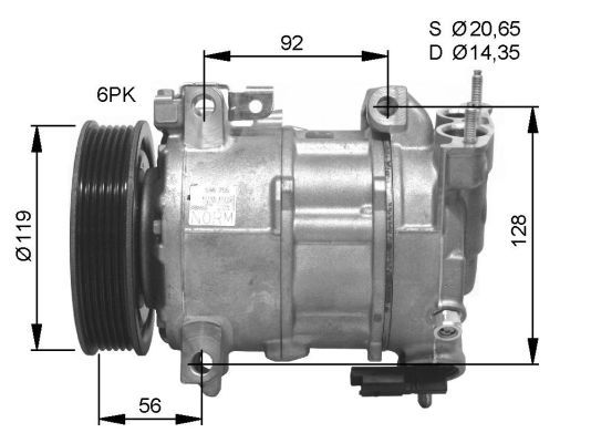 NRF Kompressor,kliimaseade 32593G