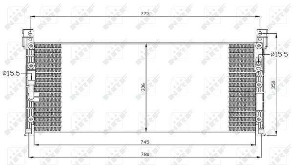 NRF Конденсатор, кондиционер 35280