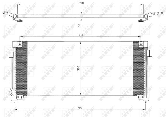 NRF Конденсатор, кондиционер 35324