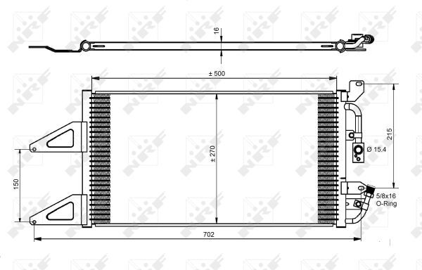 NRF Конденсатор, кондиционер 35489