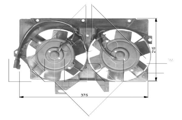 NRF Ventilaator,mootorijahutus 47036