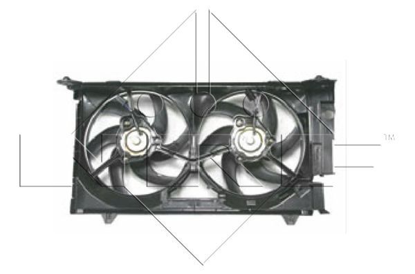 NRF Вентилятор, охлаждение двигателя 47075