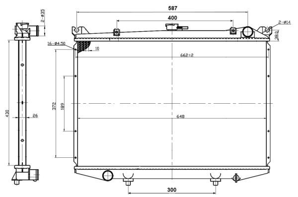 NRF Radiaator,mootorijahutus 503492