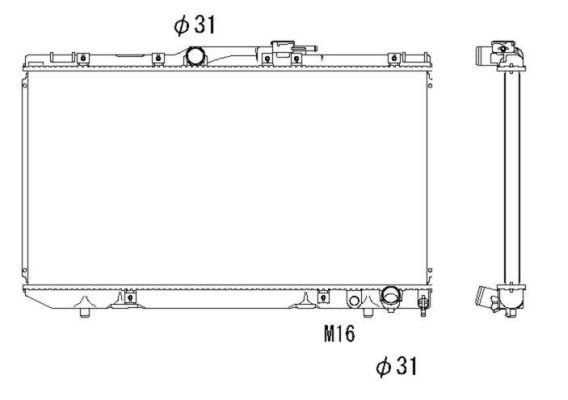 NRF Radiaator,mootorijahutus 503964