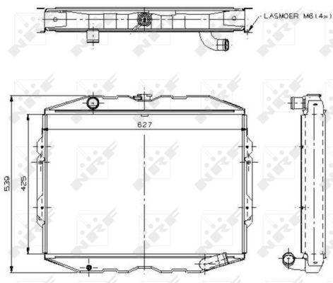 NRF Radiaator,mootorijahutus 504115