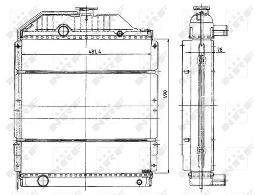 NRF Radiaator,mootorijahutus 50491