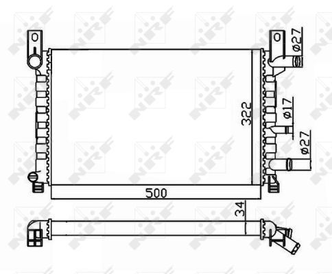 NRF Radiaator,mootorijahutus 506220