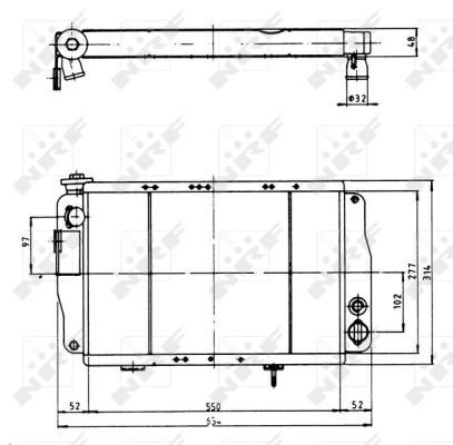 NRF Radiaator,mootorijahutus 507326