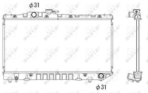 NRF Radiaator,mootorijahutus 516712