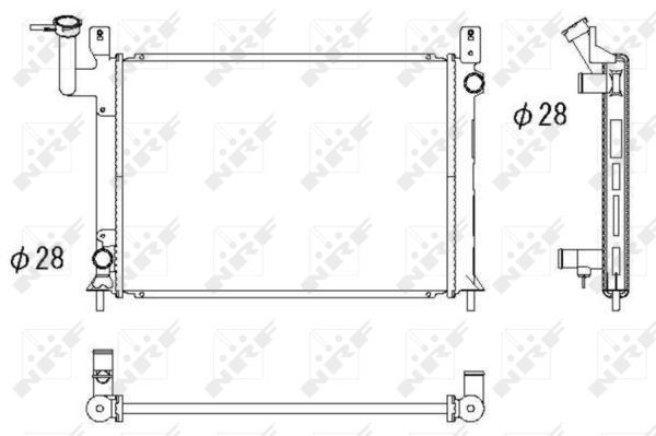 NRF Radiaator,mootorijahutus 516861