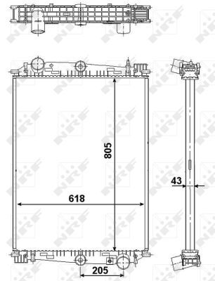 NRF Radiaator,mootorijahutus 519585