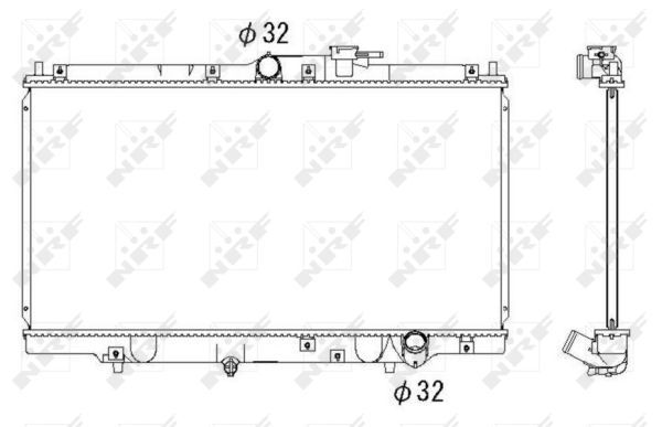 NRF Radiaator,mootorijahutus 526717