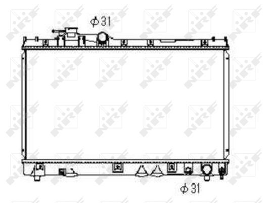 NRF Radiaator,mootorijahutus 53352