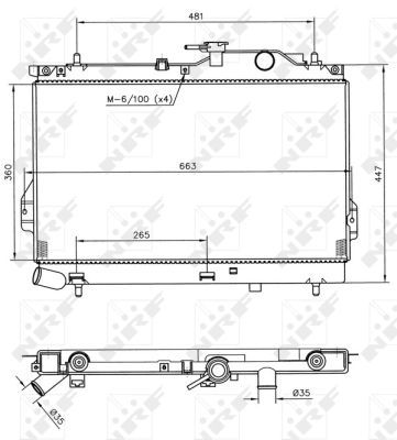 NRF Radiaator,mootorijahutus 53364