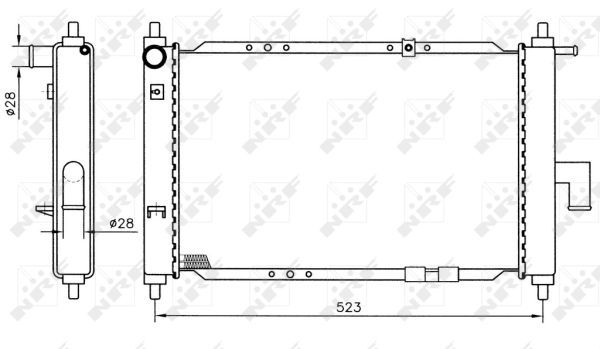 NRF Radiaator,mootorijahutus 53375