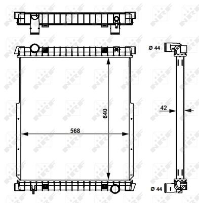 NRF Radiaator,mootorijahutus 53538