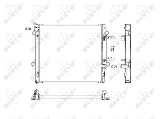 NRF Radiaator,mootorijahutus 53575