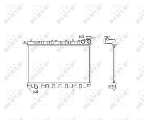 NRF Radiaator,mootorijahutus 53583