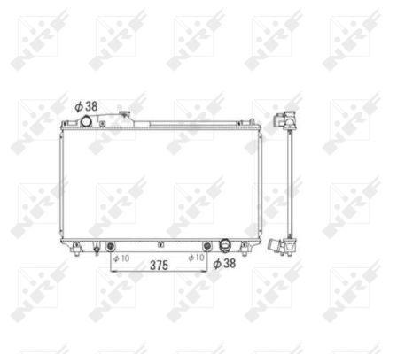 NRF Radiaator,mootorijahutus 53584