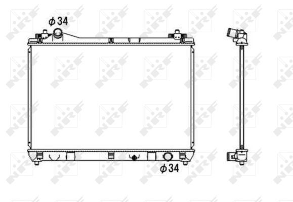 NRF Radiaator,mootorijahutus 53703