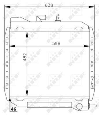 NRF Radiaator,mootorijahutus 53714