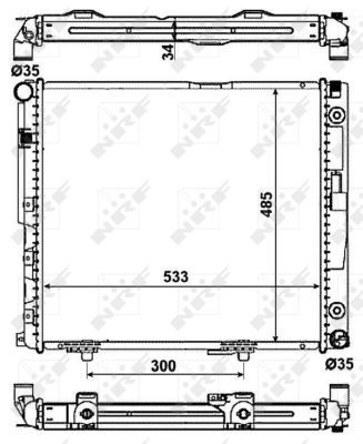 NRF Radiaator,mootorijahutus 53785