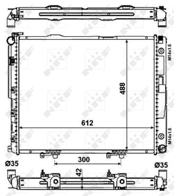 NRF Radiaator,mootorijahutus 53786