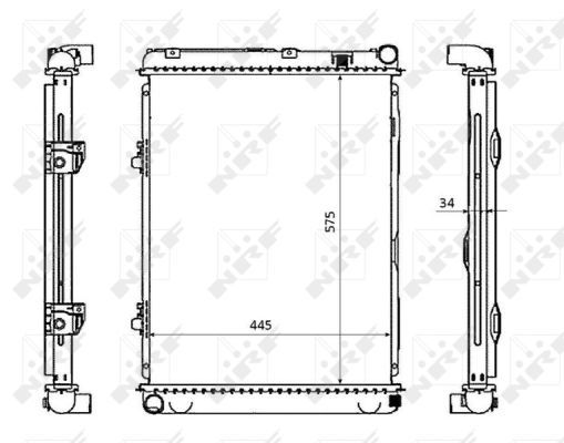 NRF Radiaator,mootorijahutus 53865