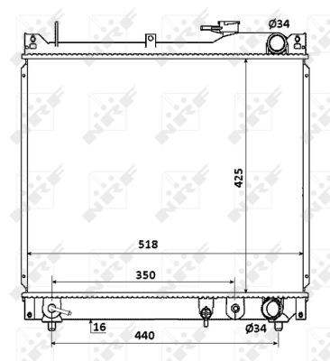 NRF Radiaator,mootorijahutus 53914