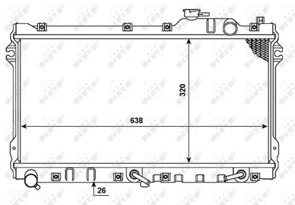 NRF Radiaator,mootorijahutus 53976