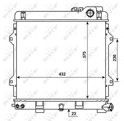 NRF Radiaator,mootorijahutus 53980