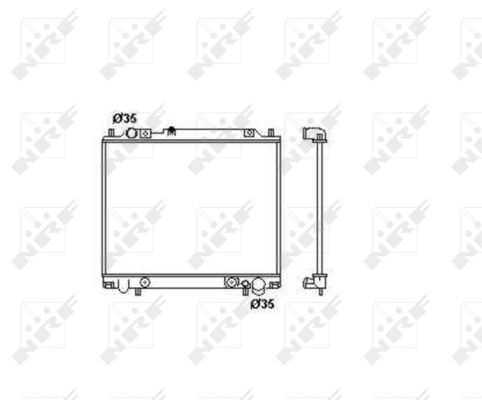 NRF Radiaator,mootorijahutus 55344