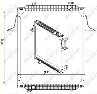 NRF Radiaator,mootorijahutus 559563