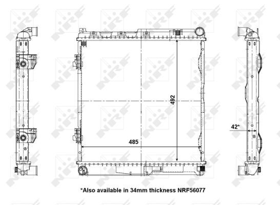 NRF Radiaator,mootorijahutus 56141