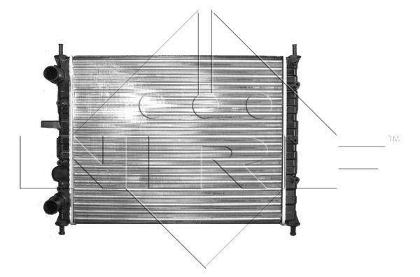 NRF Радиатор, охлаждение двигателя 58017